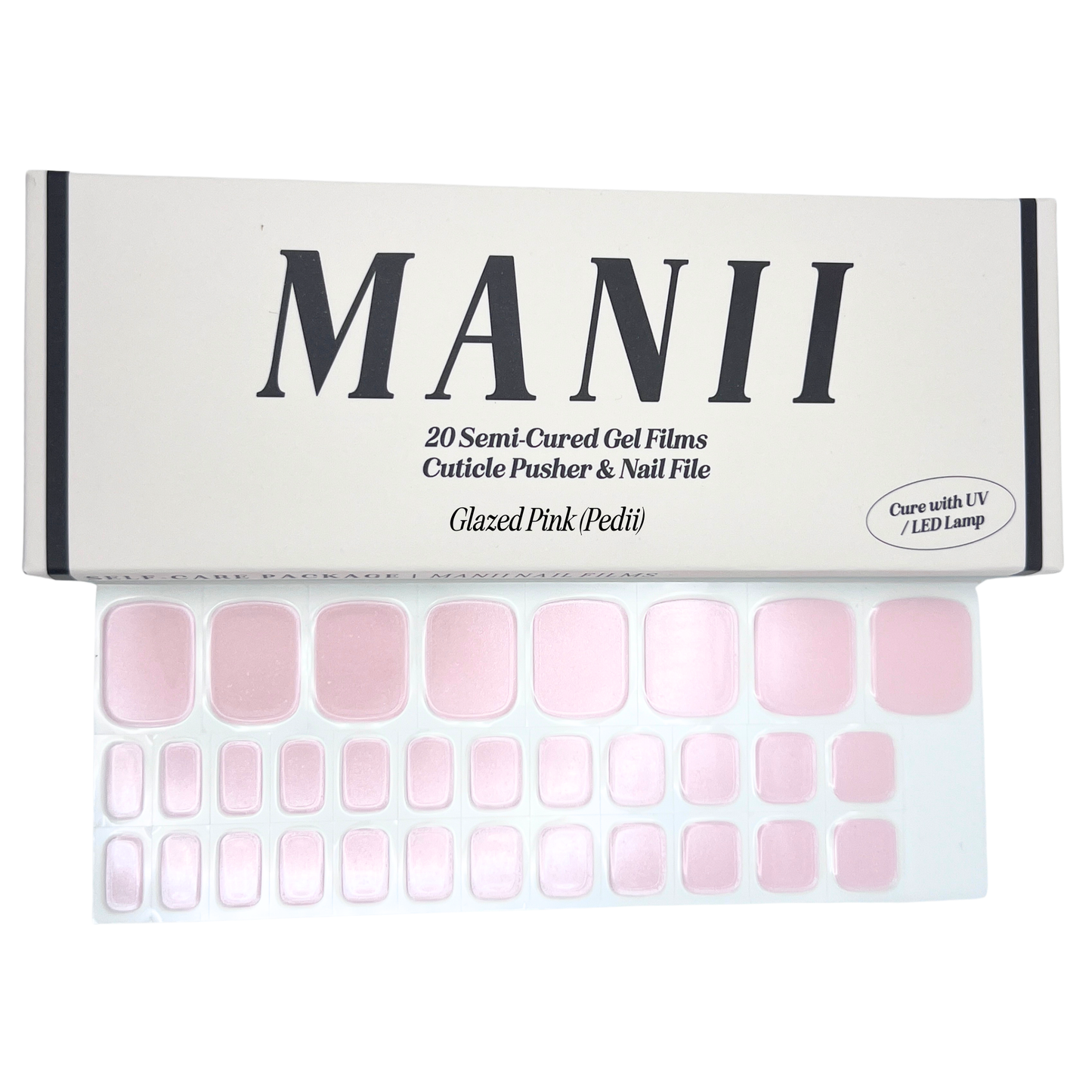 glazed pink (pedicure)